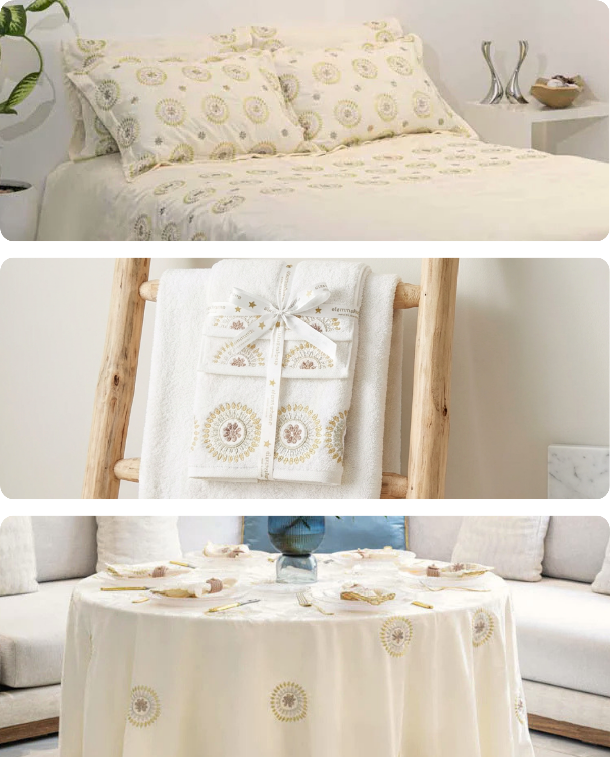 Trousseau de Mariage - Collection Soleil 3 Couleurs