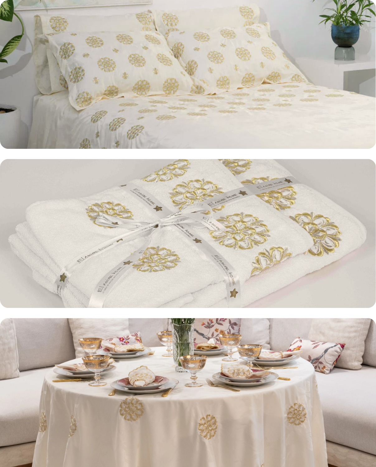Trousseau de Mariage - Collection Fleur de lys revisité