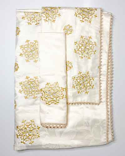 Parure de lit brodée - Collection Warda