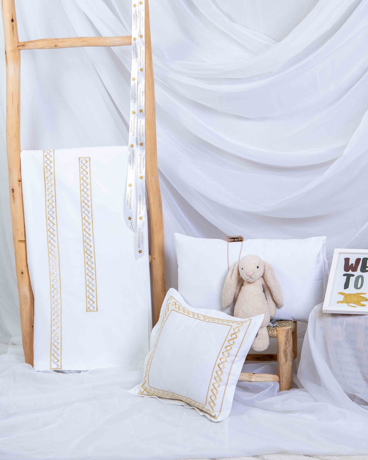 Parure de lit bébé brodée 'Signature'