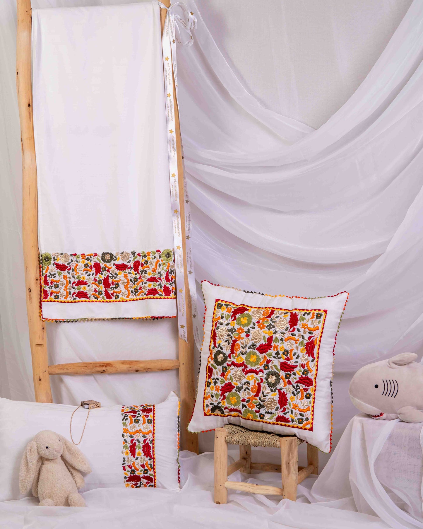 Parure de lit bébé Taajira tradition de Tétouan