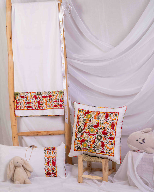 Parure de lit bébé Taajira tradition de Tétouan