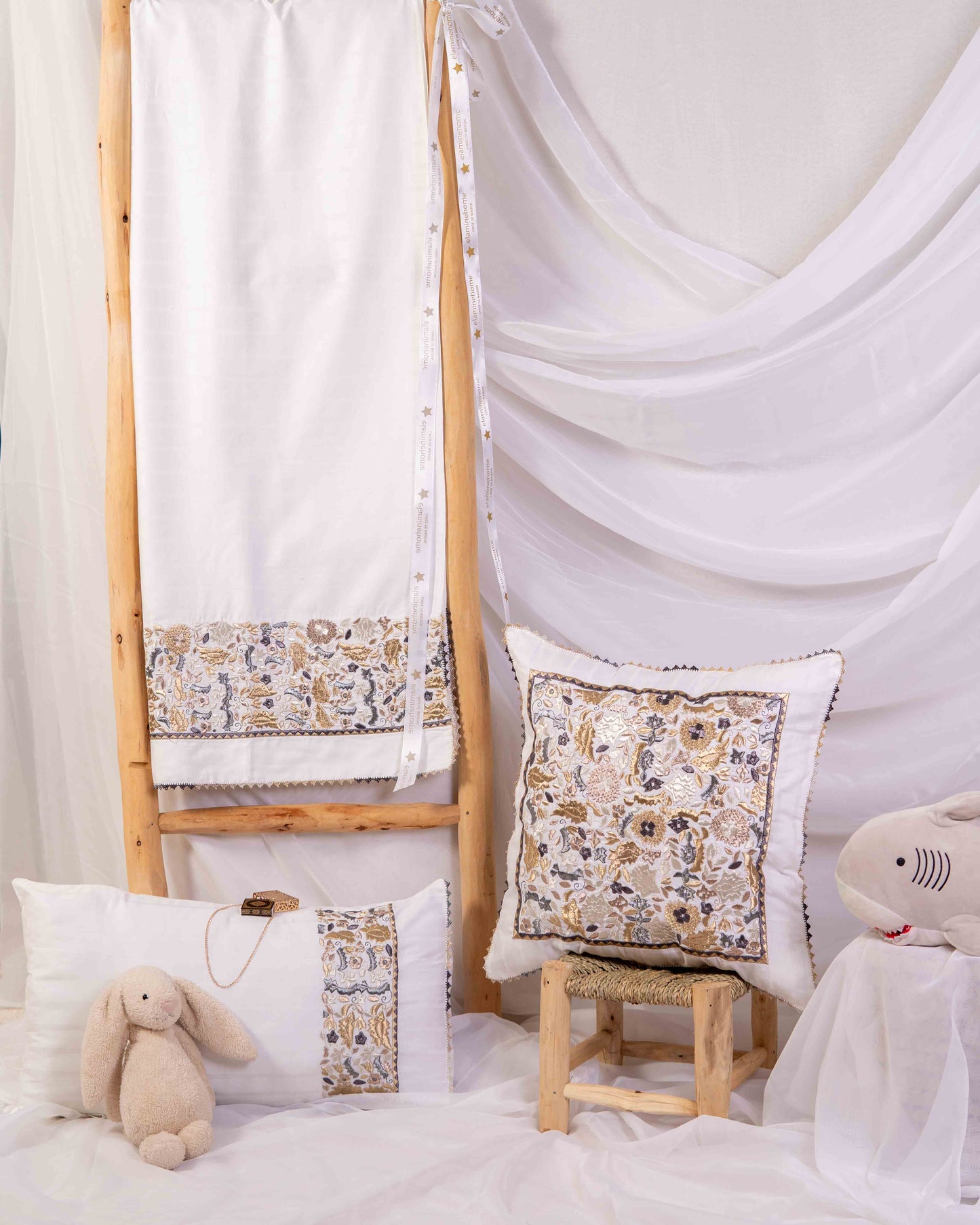 Parure de lit bébé Taajira tradition de Tétouan