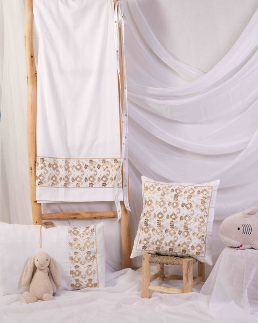 Parure de lit bébé Taajira tradition de Tétouan