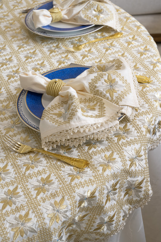 Nappes brodées Rbati