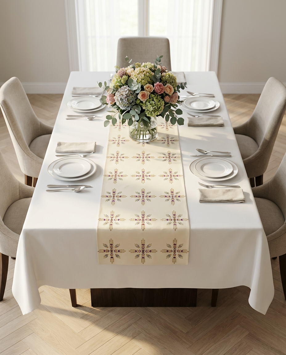 Chemin de table brodé - Collection Chelhaoui