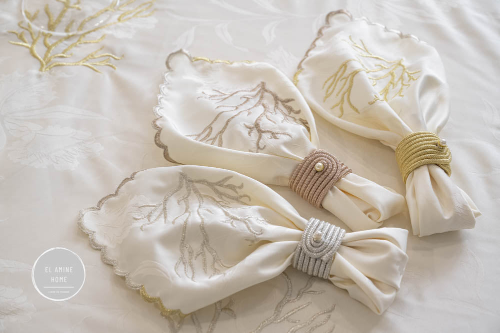 Nappe brodée ronde - Collection Yasmina