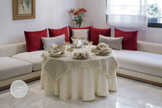 Nappes brodées Rbati