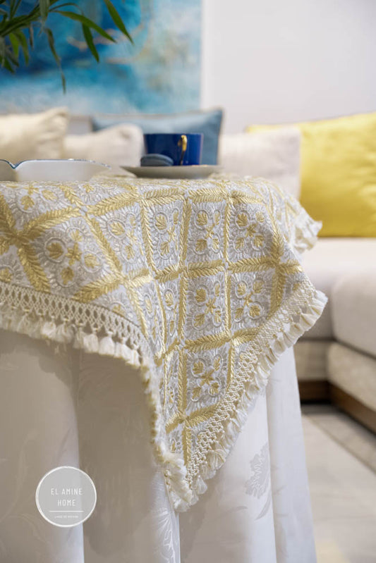 Nappes brodées Rbati