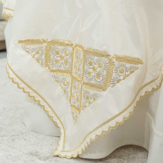 Nappe brodée carrée - Collection Seboula