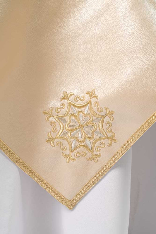 Nappe brodée simili cuir rectangulaire ou carré
