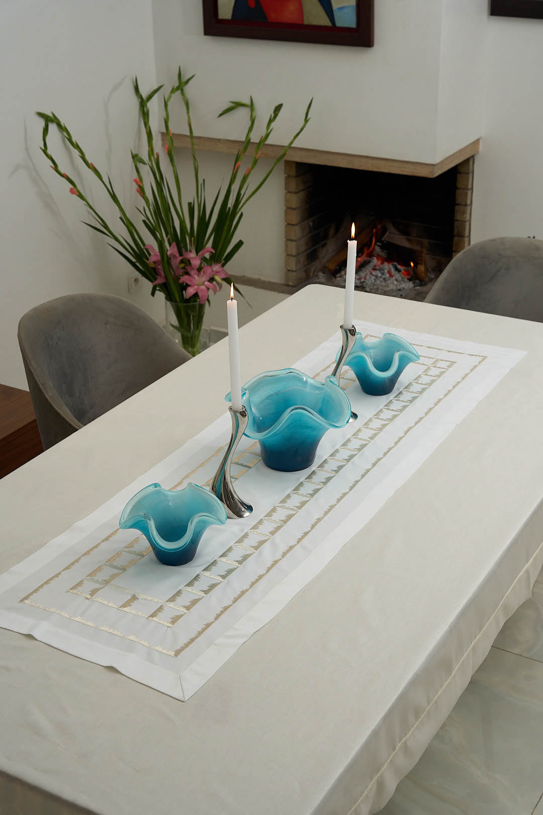 Fleur de Verre bleu 'Murano'