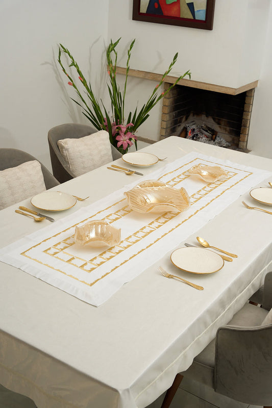 Chemin de table brodé - Collection Prestige