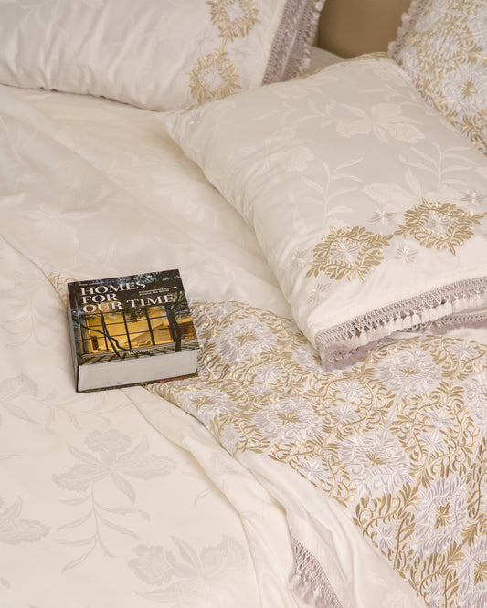 Parure de lit brodée Rbati 'Laâyoune'