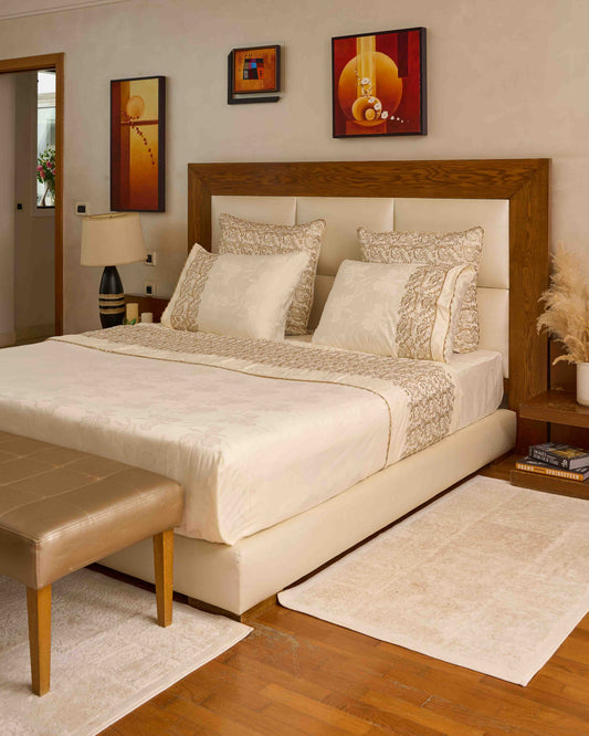 Parure de lit brodée Rbati 'Sakina'