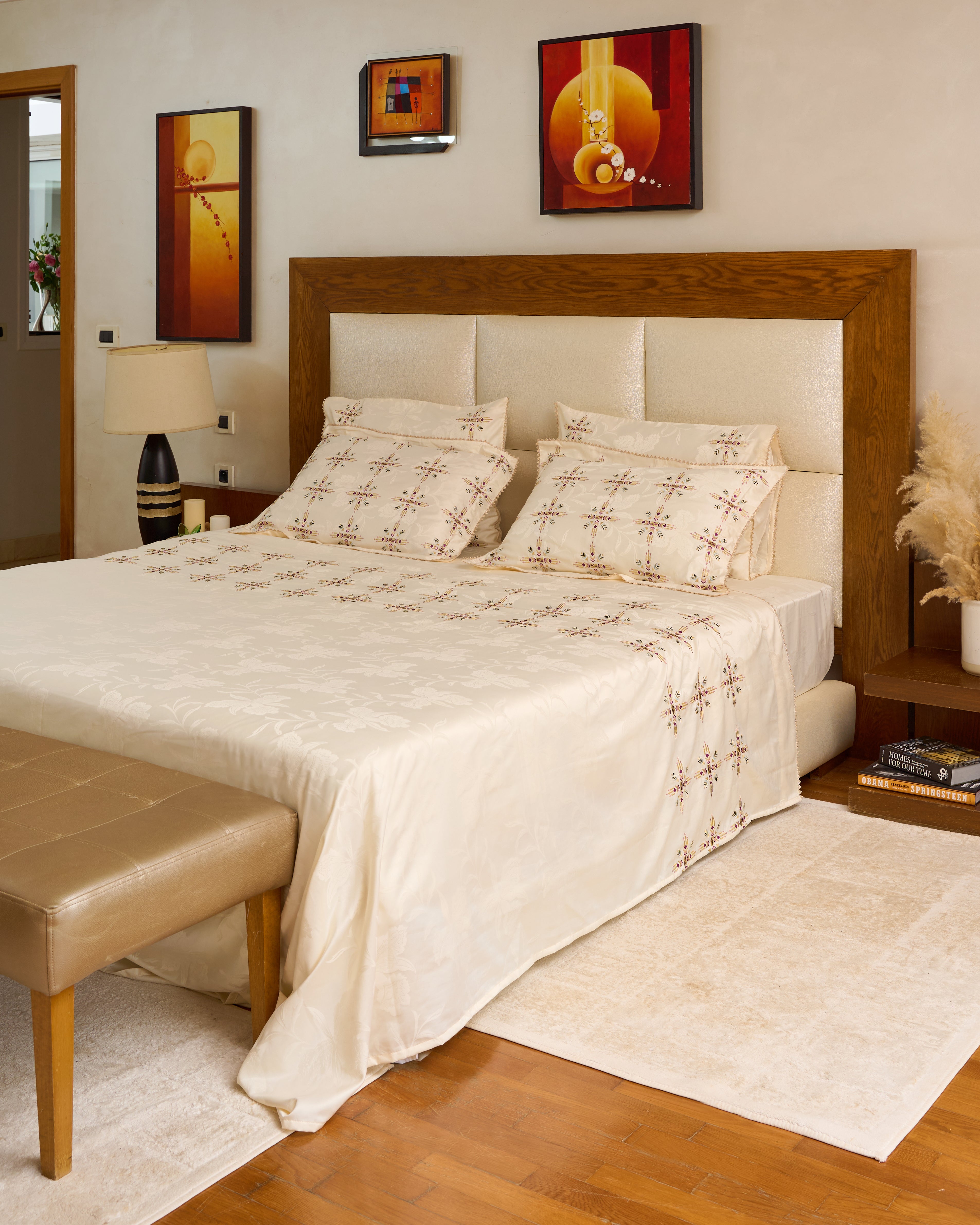 Parure de lit brodée - Collection Chelhaoui