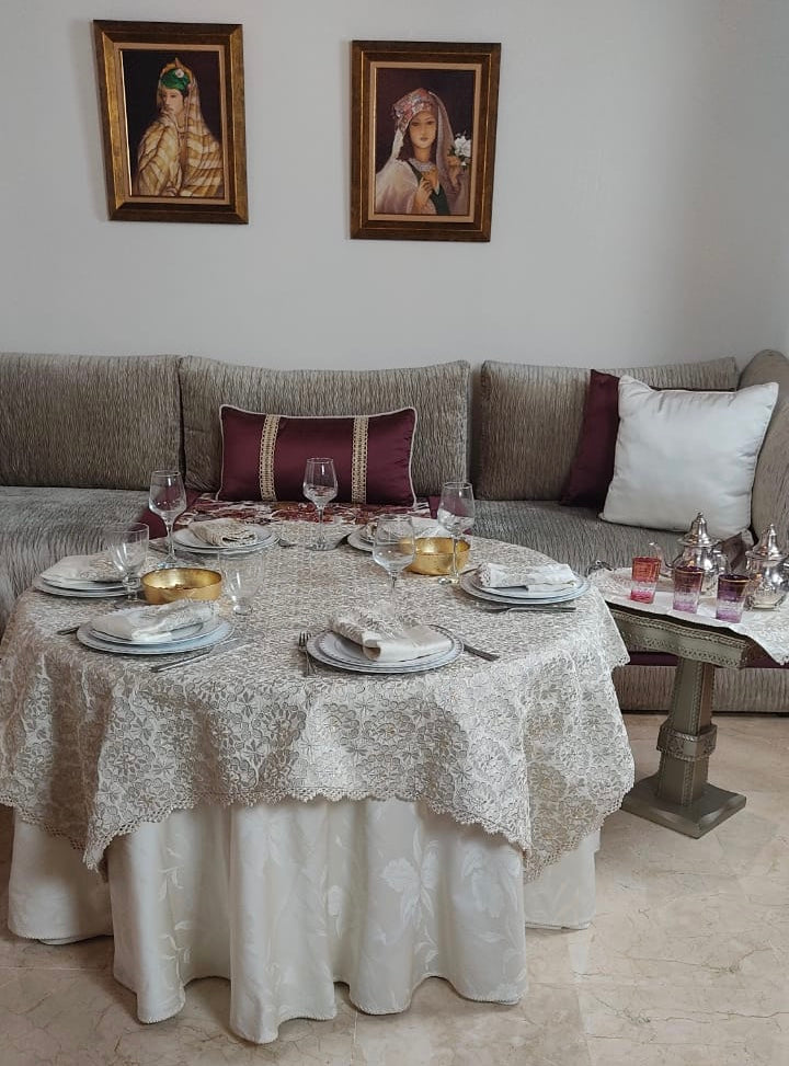 Nappes brodées Rbati