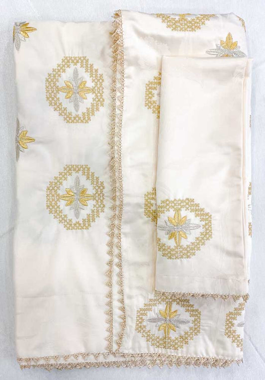 Parure de lit brodées