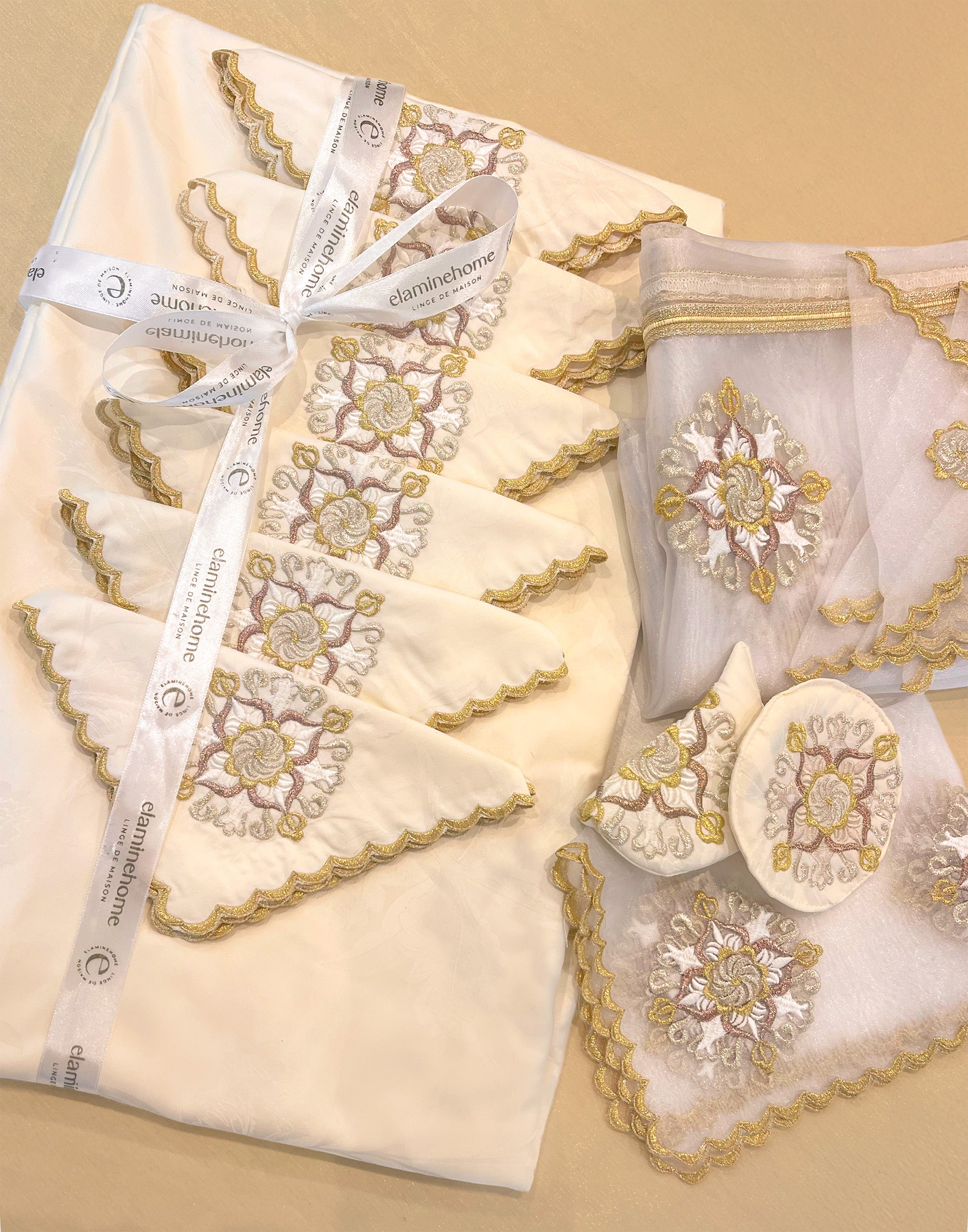 Pack Ramadanesque table ronde - Collection Terre lumineuse