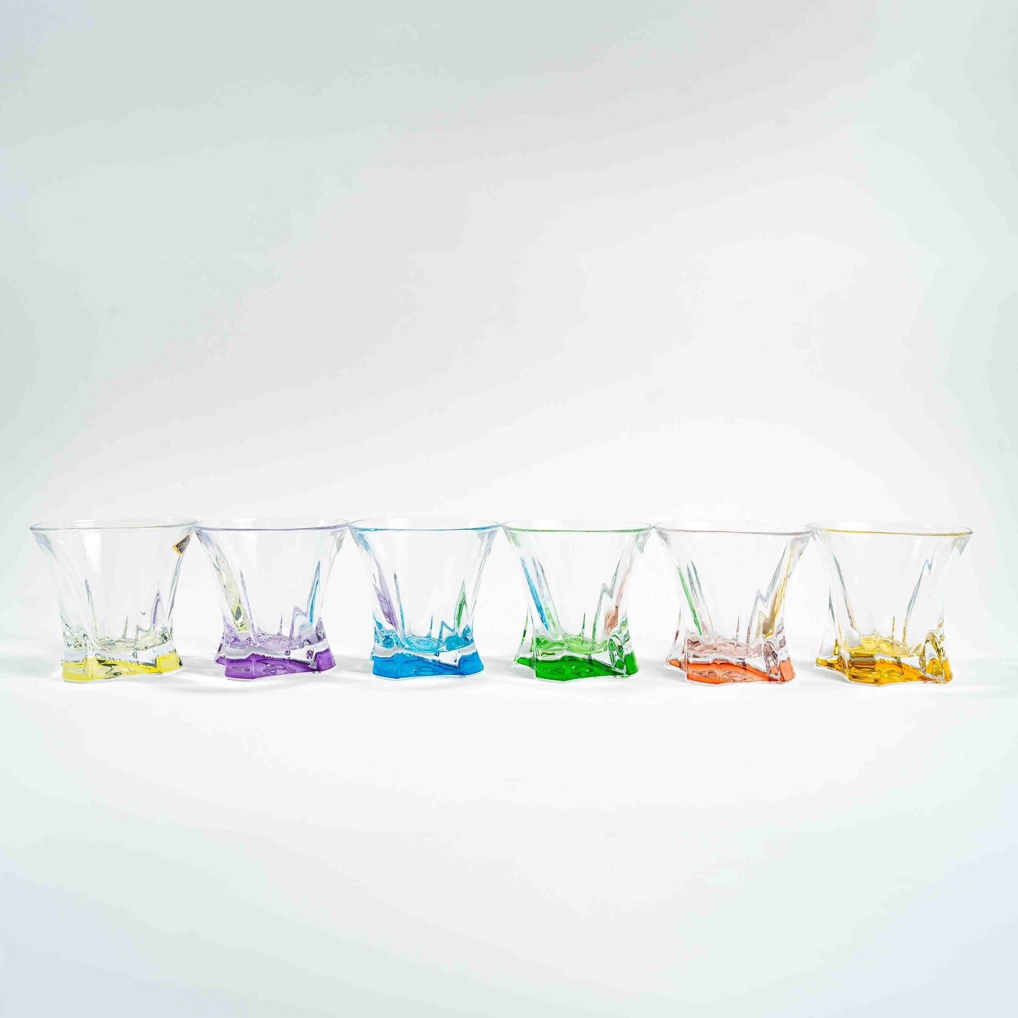 Set de 6 verres torsadés