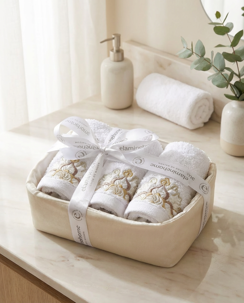 Panier 3 carrés de visage - Collection Terre Lumineuse