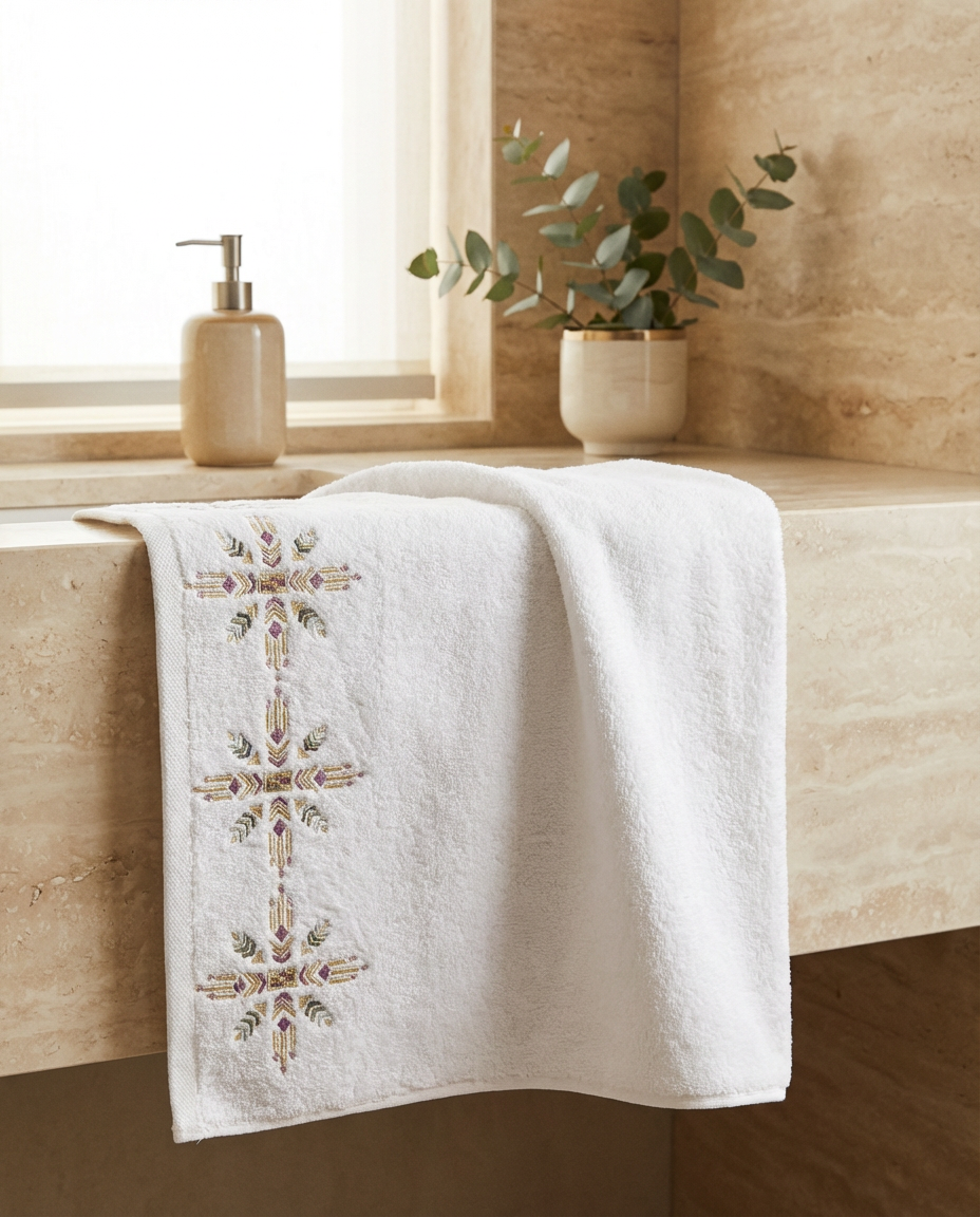 Serviette de bain 50x90cm - Collection Chelhaoui