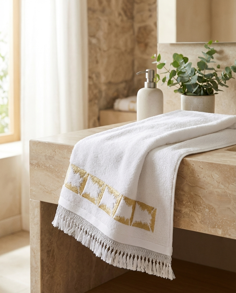 Serviette de bain 50x90cm - Collection Prestige (Tekrir)