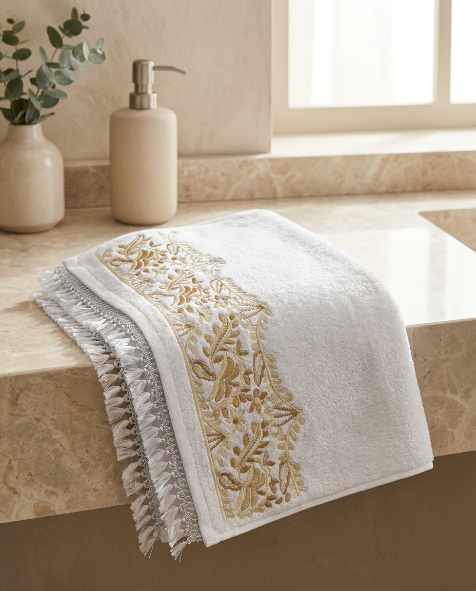 Serviette de bain 50x90cm - Collection Sakina (Tekrir)