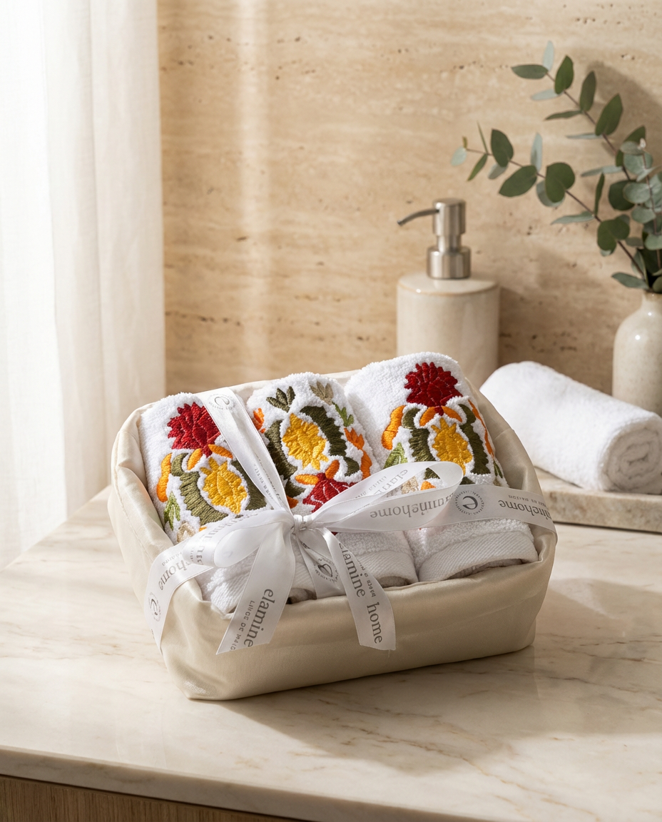 Panier 3 carrés de visage - Collection Taajira Tetouania