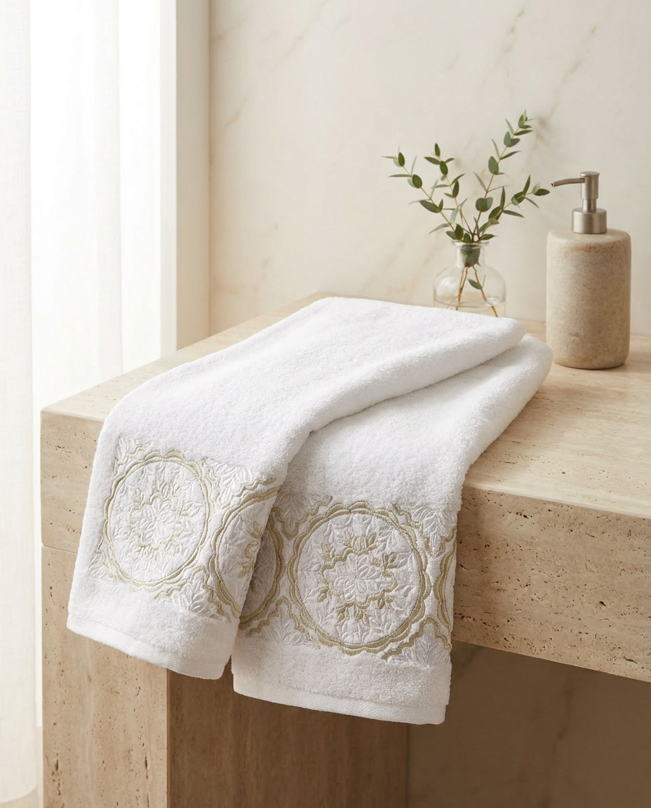 Serviette de bain 50x90cm - Collection Rziza