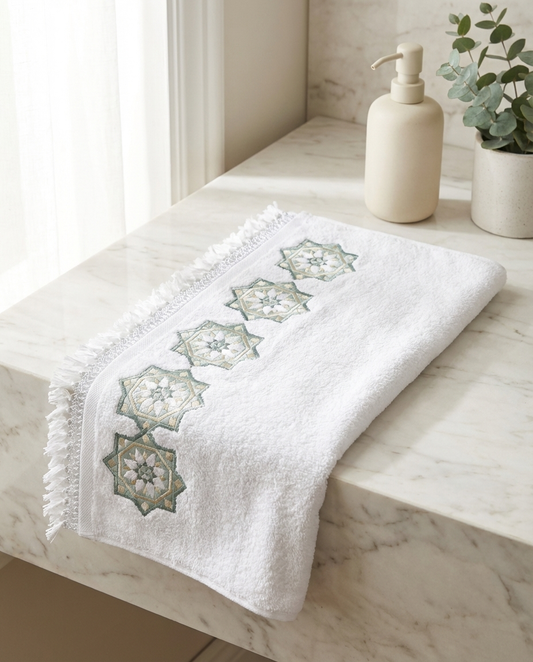 Serviette de bain 50x90cm - Collection Zellija Assilya