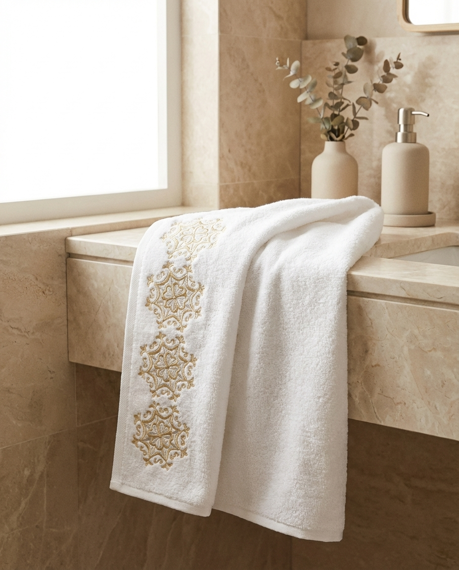 Serviette de bain 50x90cm - Collection Warda