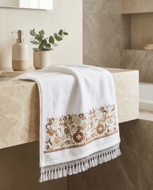 Serviette de bain 50x90cm - Collection Taajira Tetouania