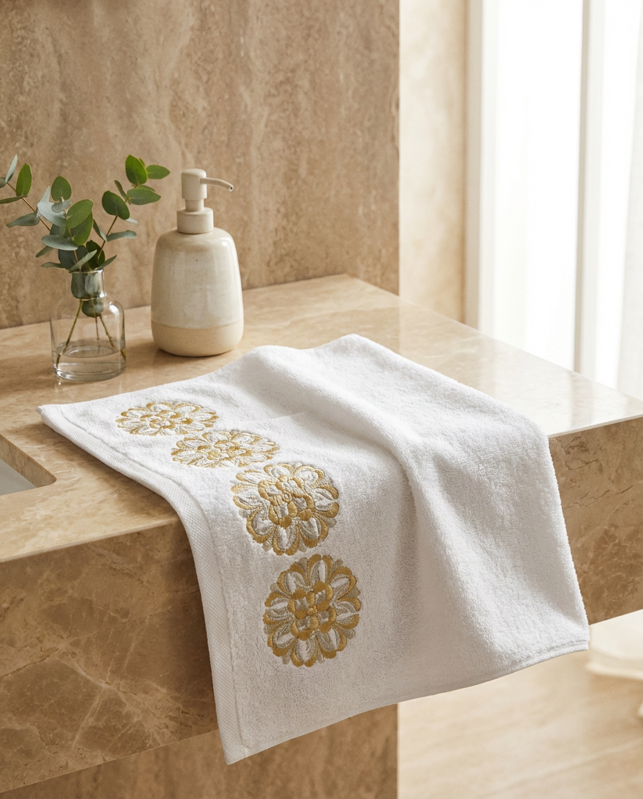 Serviette de bain 50x90cm - Collection Fleur de Lys