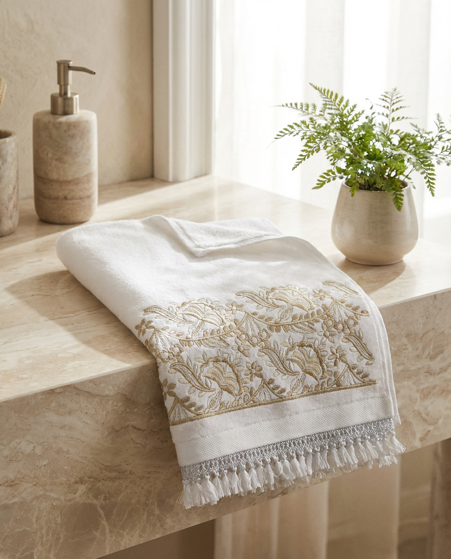 Serviette de bain 50x90cm - Collection Sakina