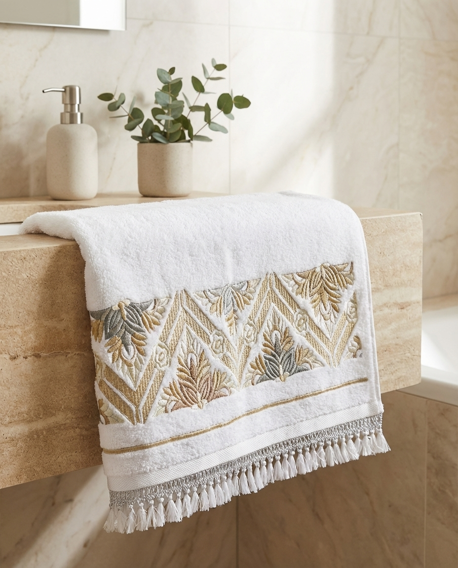 Serviette de bain 50x90cm - Collection Love (Tekrir)