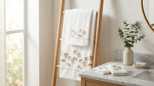 Ensemble de serviettes brodées – Collection Dalia