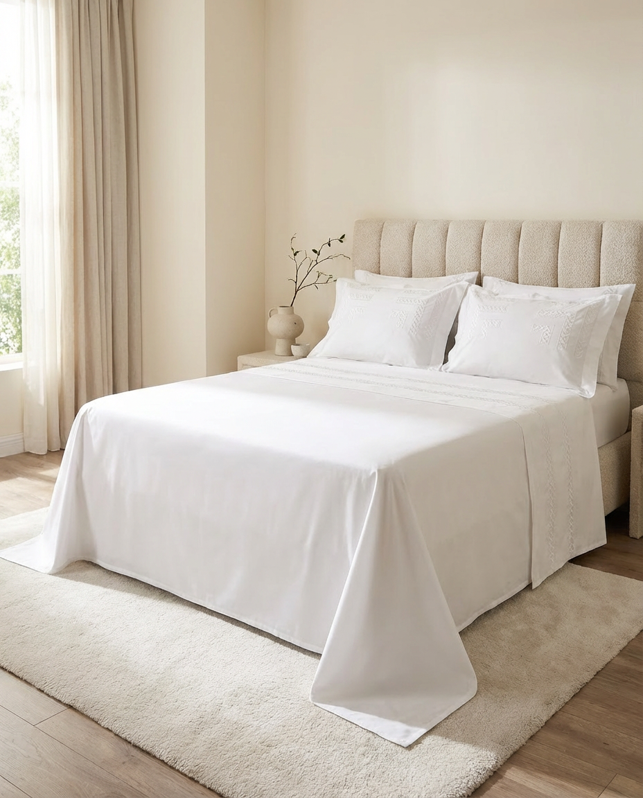 Parure de lit brodée - Collection Signature