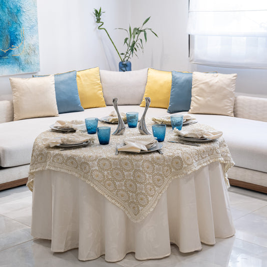 Nappe brodée carrée - Collection Tefaha