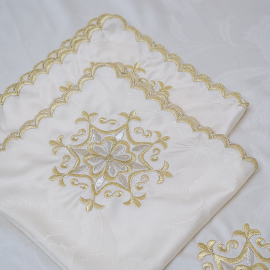 Nappe brodée rectangulaire - Collection Warda