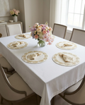 Sets de table rond brodés - Collection Fleur de lys