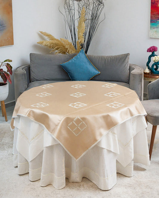 Nappe brodée similicuir - Collection Prestige