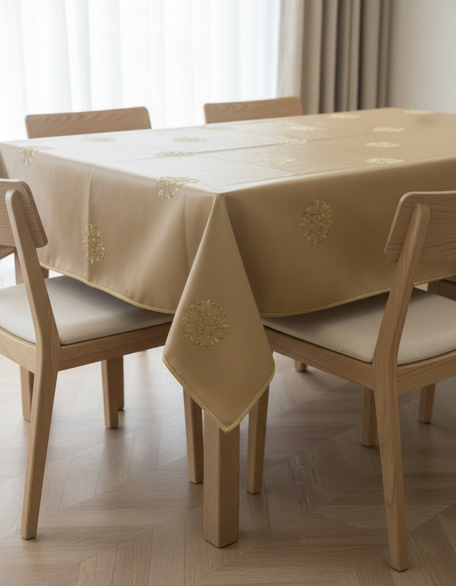 Nappe brodée similicuir - Collection Fleur de lys