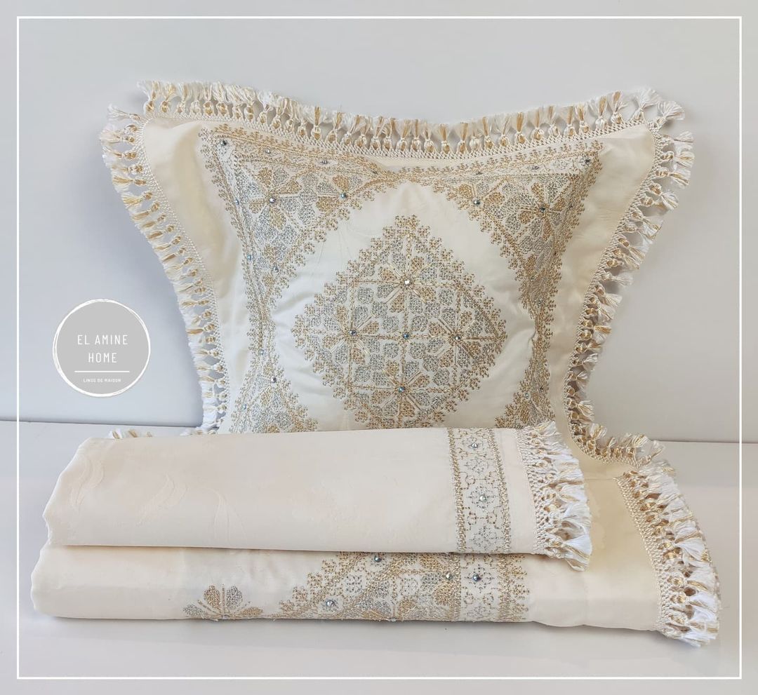 Parure de lit bébé 'Ghourza traditionnelle' avec takrir