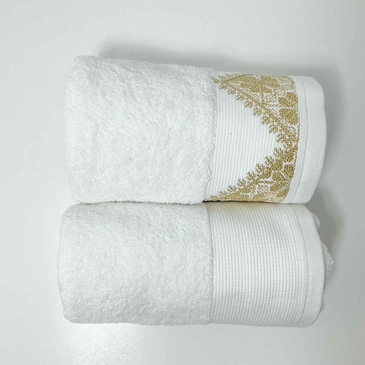 Duo de serviettes de bain 50/90 cm