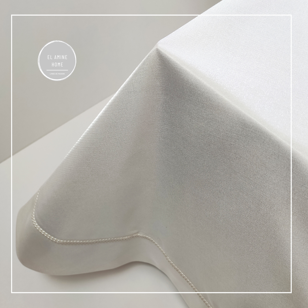 Nappe pour table ronde - Organza Glacé